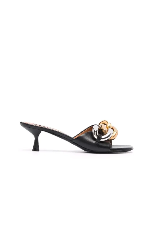 Exclusive Sale Stella McCartney Falabella Kitten Heel Mule - Black