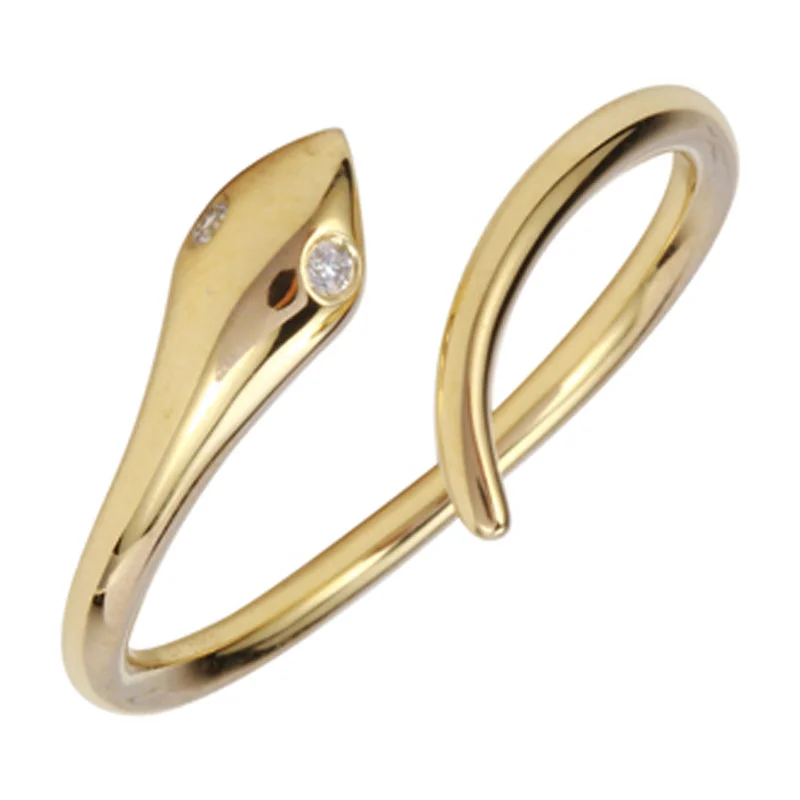 Exclusive Online Discounts On Stylish Jewelry 14k Gold Snake Ring