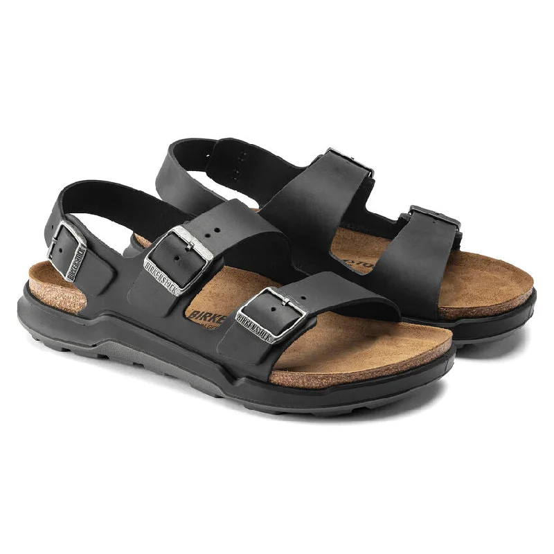 Flexible Sole Shoes Sale Men's Milano Rugged Oiled Leather Sandal