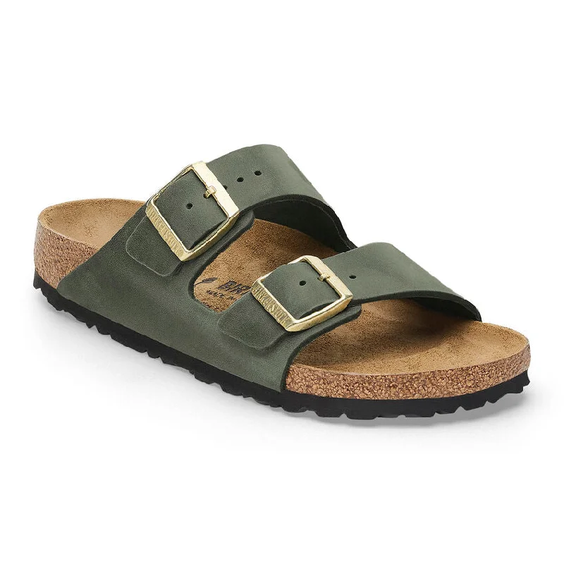 Must-Have Shoe Styles Women's Arizona Oiled Leather Sandal - Thyme