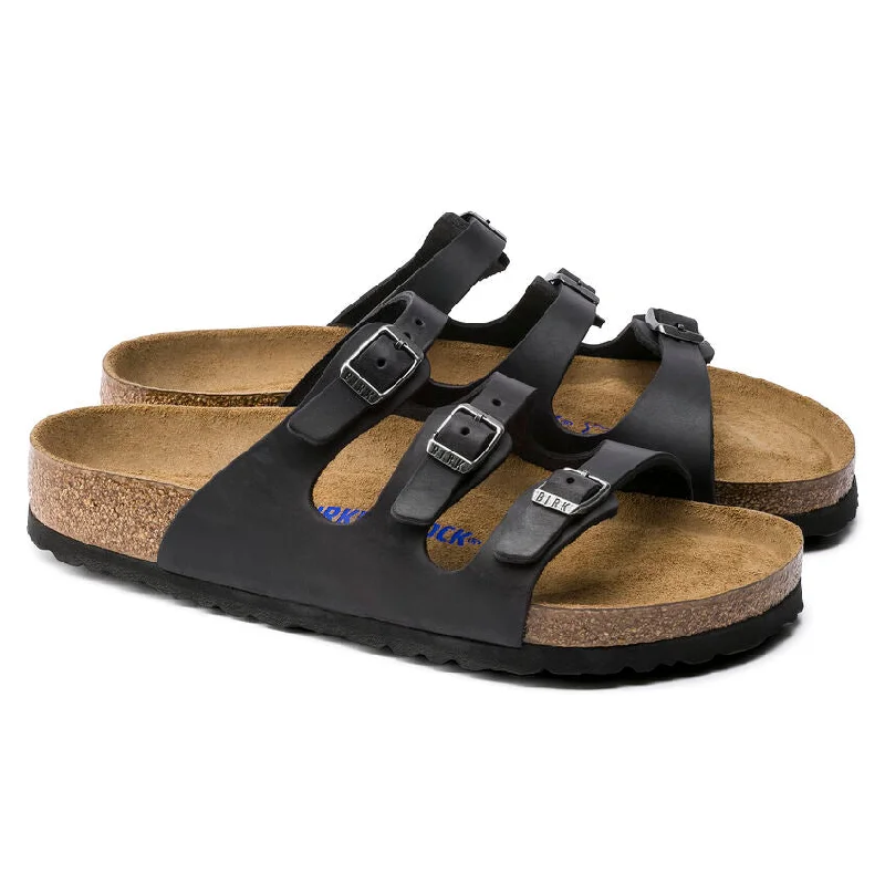 Sustainable Footwear Sale Women's Florida Soft Footbed Oiled Leather Sandal