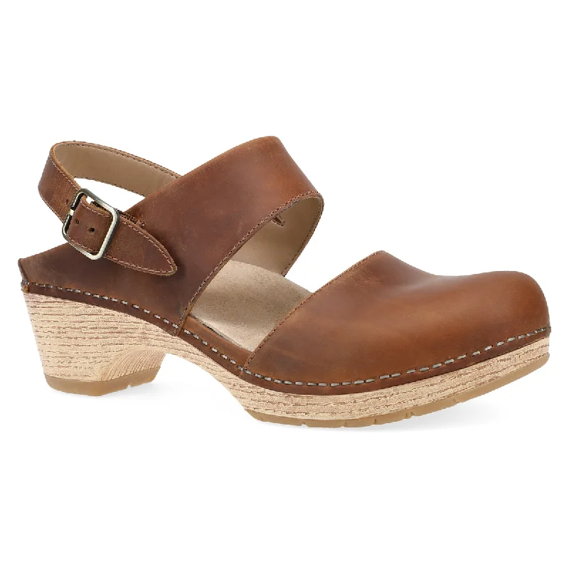 Women's Flats Sale Women's Lucia Oiled Pull Up Mary Jane Sandal - Tan