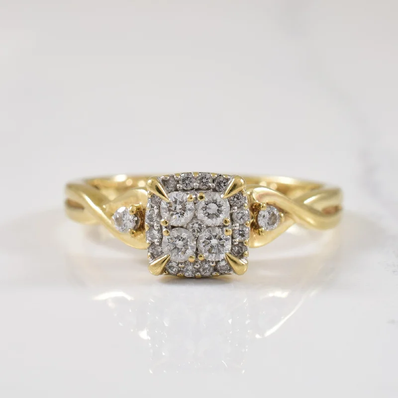 Holiday Jewelry Sale – Perfect Gifts At The Best Prices Diamond Halo Ring with Accents | 0.28ctw | SZ 5.25 |