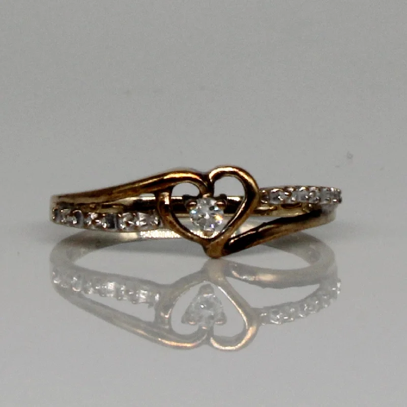Limited-Stock Jewelry Clearance – Grab Your Favorites Now Diamond Heart Ring | 0.05ctw | SZ 6 |