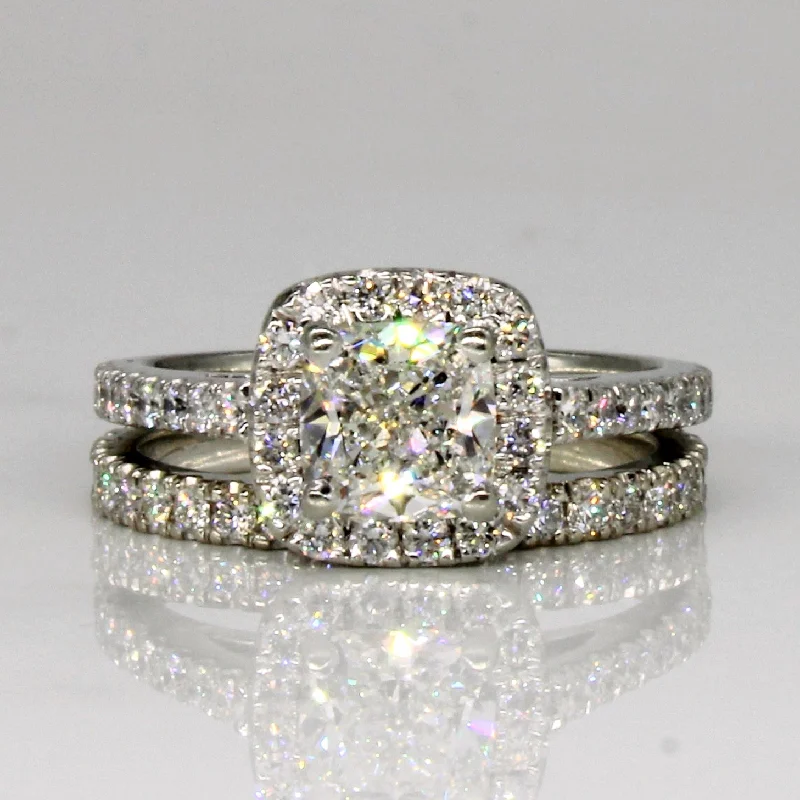 Exclusive Jewelry Bundles At Discounted Rates GIA Certified Diamond Wedding Ring Set | 1.65ctw VS2 G | SZ 3.75 |