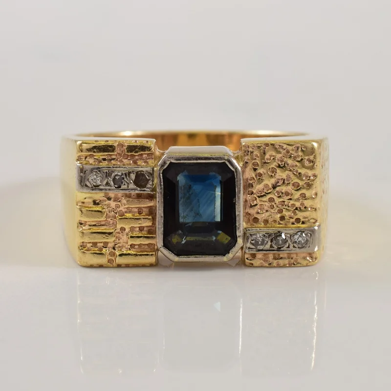 Get The Best Deals On Timeless Jewelry Pieces Sapphire & Diamond Flat Edge Ring | 2.34ct, 0.06ctw | SZ 12 |