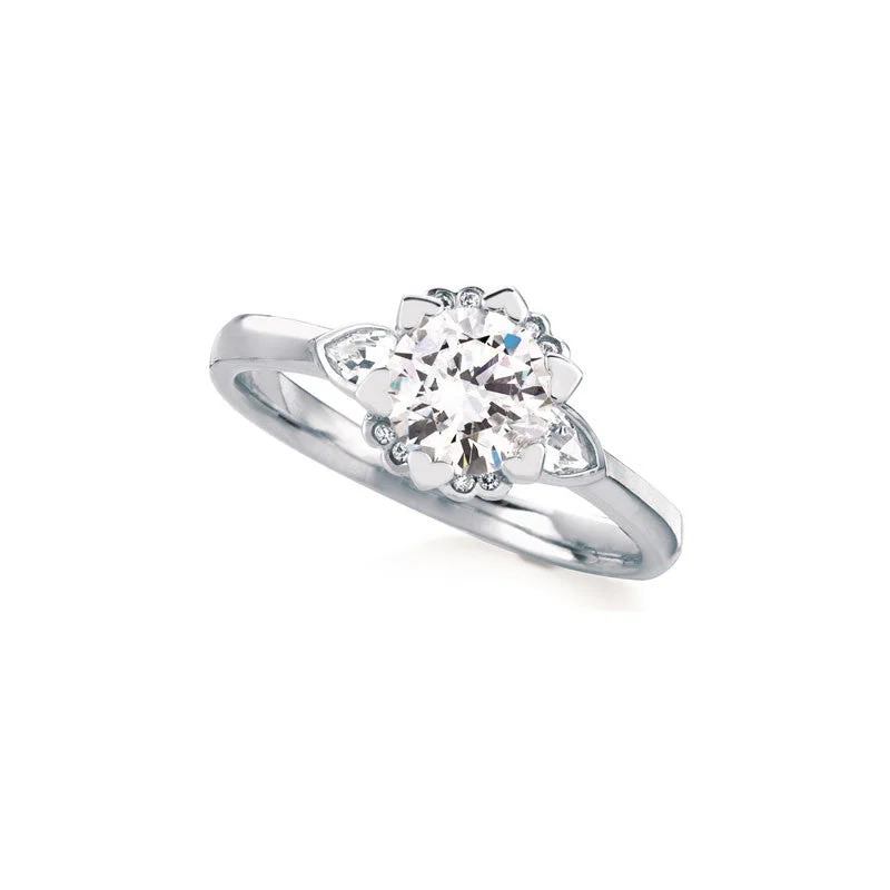 Limited-Stock Jewelry Clearance – Grab Your Favorites Now Iris Round Brilliant Diamond Enagement Ring