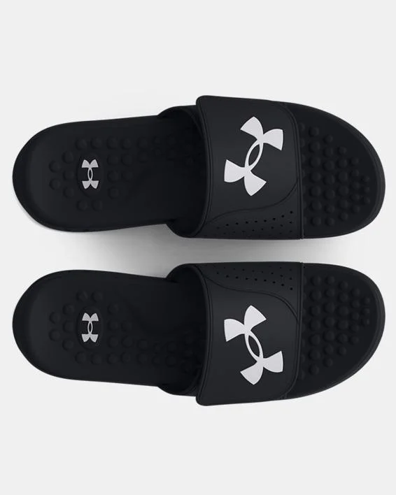 Women's Business Casual Shoes Men's UA Ignite 7 Pro Slide Sandal - Black/Black/White