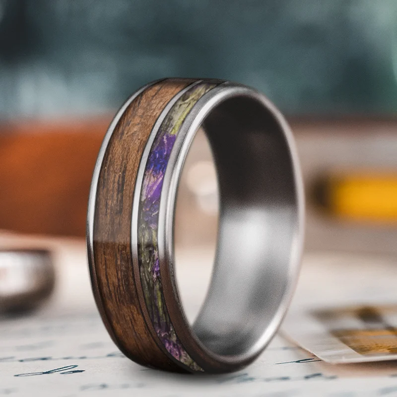 Elevate Your Outfit With Discounted Statement Jewelry Custom Design - 2-Inlay Offset Ring F8TTotRdaEW6ujX53y9tOyVY