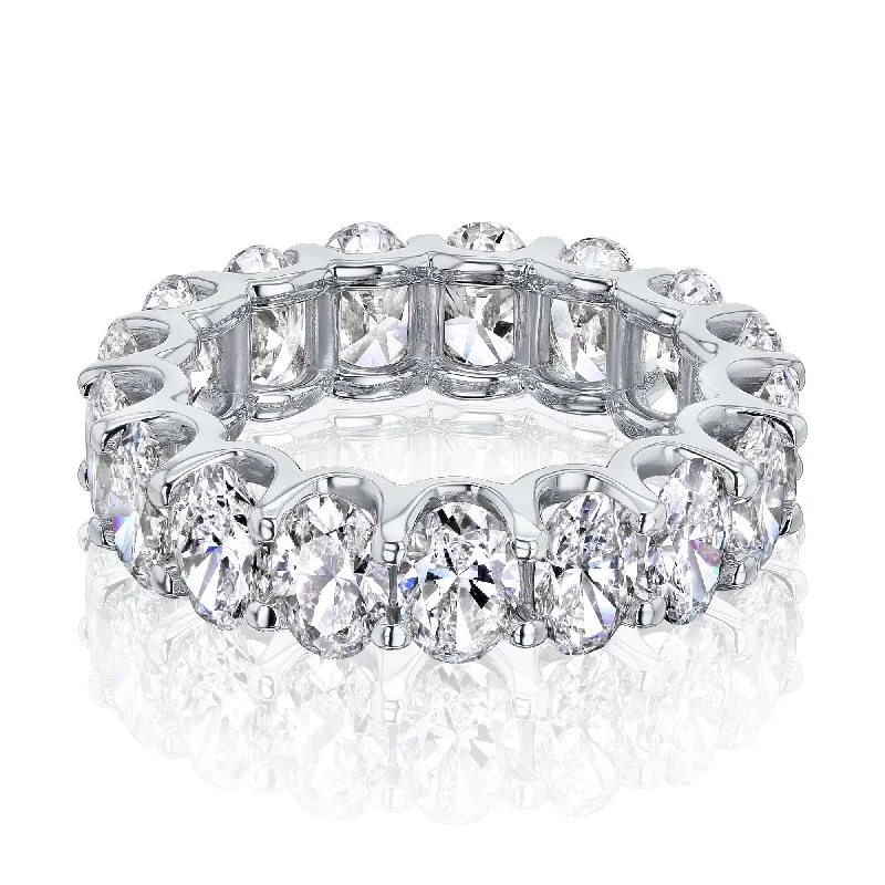 Fashion-Forward Jewelry At Exclusive Discounts Oval Lab-Grown Diamond Eternity Band