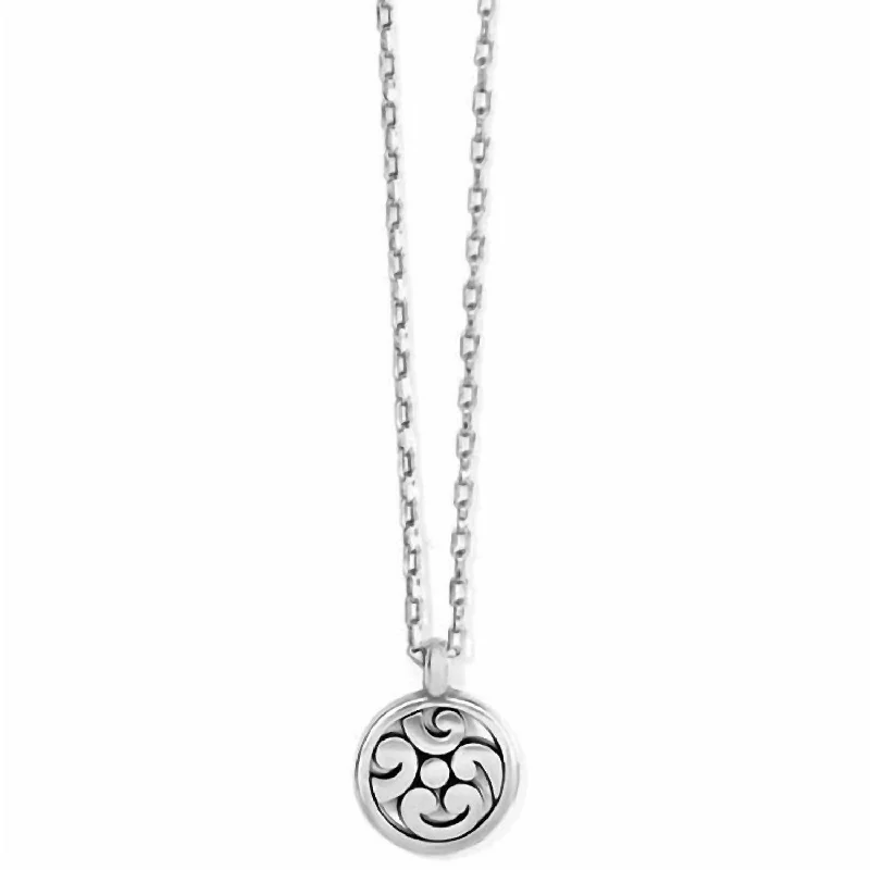 Modern Jewelry At Exclusive Discounts – Shop Today Women's Medallion Petite Necklace In Silver