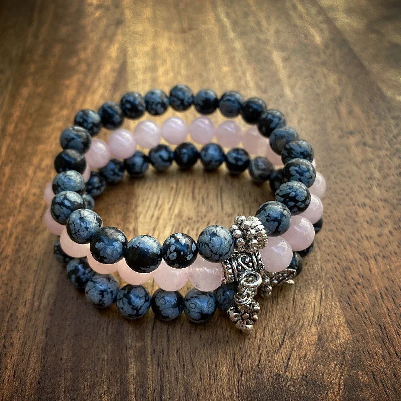 Exclusive Jewelry Sale – Shine For Less Black-and-Pink Happy Stack