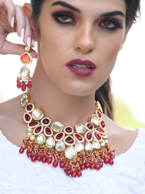 Shop Fine Jewelry With Exclusive Savings Odette Women Red And White Choker Set