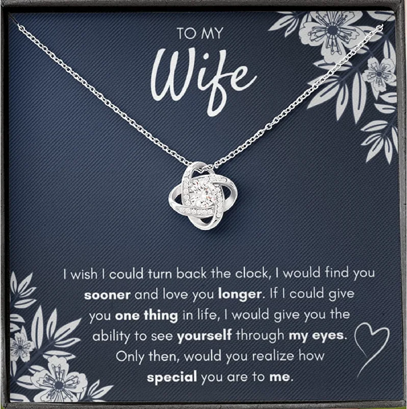Luxury Meets Affordability – Jewelry Sale Now Live To My Wife Love Knot Necklace Jewelry Gift for Wife Message Card Gift Wedding Anniversary Birthday Gift for Wife Luxury Meets Affordability – Jewelry Sale Now Live To My Wife Love Knot Necklace Jewelry Gift for Wife Message Card Gift Wedding Anniversary Birthday Gift for Wife