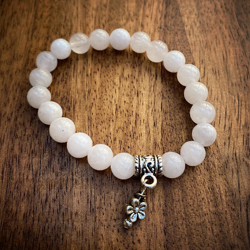 Grab Your Favorite Jewelry At The Lowest Prices White Jasper Mala Bracelet