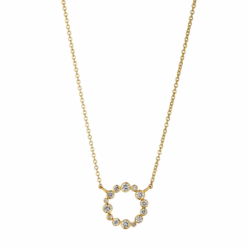 Seasonal Jewelry Deals – Elevate Your Style Diamond Circle Necklace