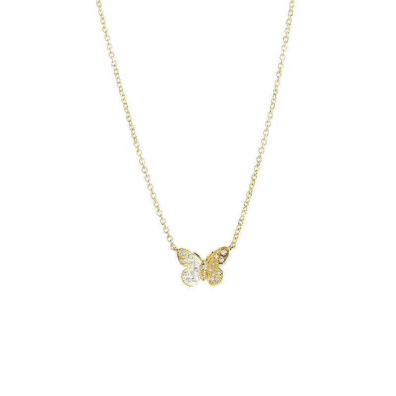 Exclusive Jewelry Sale – Sparkle For Less Gold Butterfly Necklace
