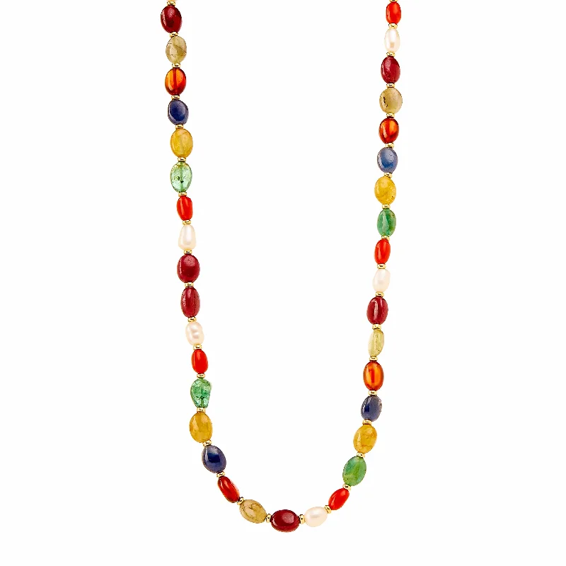 Grab Your Dream Jewelry At The Lowest Prices Navratna Mogul Bead Necklace