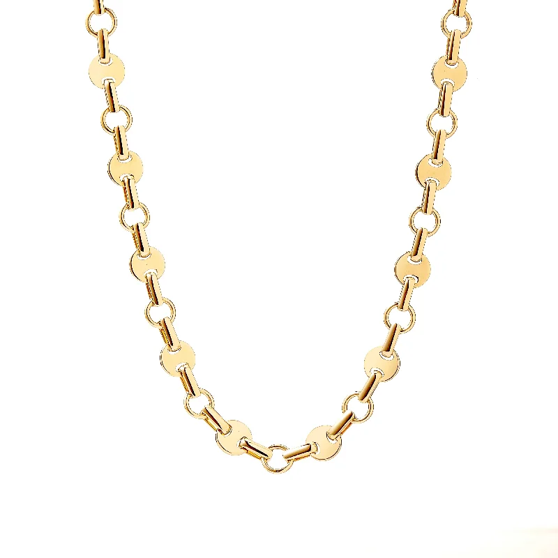 Jewelry Clearance Sale – Final Reductions 18K Yellow Gold 18 inch Geometrix Chain