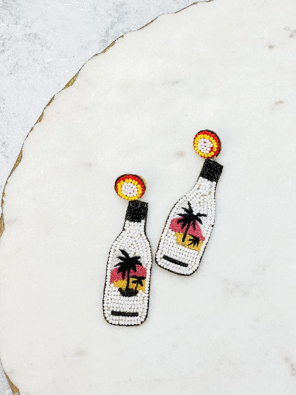 Shop Dazzling Jewelry With Special Promotional Discounts Rum Bottle Beaded Dangle Earrings