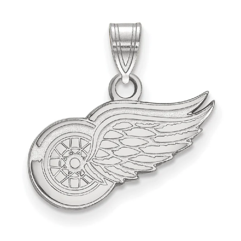 Make Every Moment Shine – Jewelry Discounts Available 10k White Gold NHL Detroit Red Wings Small Pendant