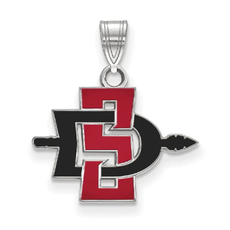 Seasonal Jewelry Deals – Elevate Your Style Sterling Silver San Diego State Small Pendant