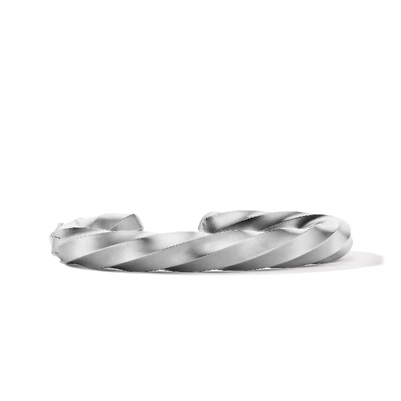 Luxury Meets Affordability – Jewelry Sale Now Live Cable Edge® Cuff Bracelet in Sterling Silver\, 9mm