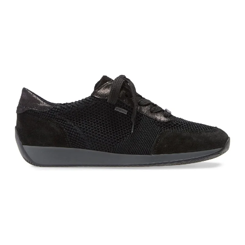 Comfortable Flat Feet Shoes Ara Women's Lila Black Gore-Tex® Waterproof