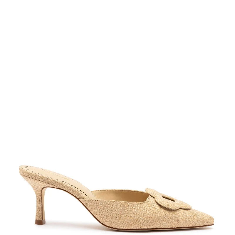 Comfortable Boots Sale Flora Pump In Beige Raffia
