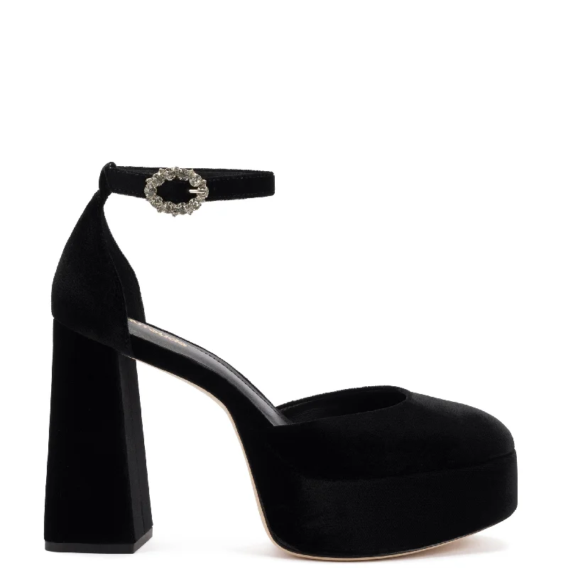 Bold Fashion Footwear Ari Pump In Black Velvet