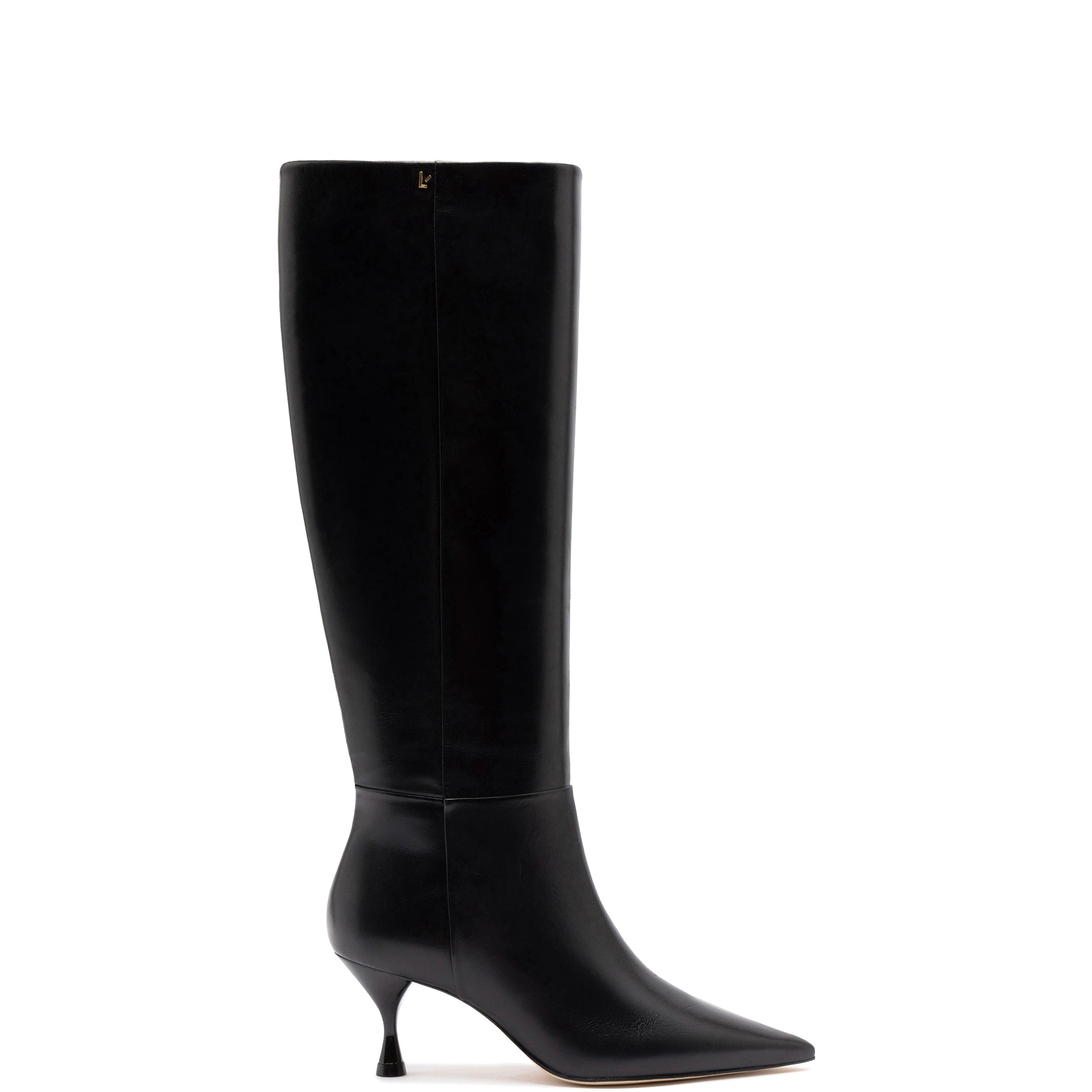 Women's Sleek Dress Shoes Georgia Boot In Black Leather