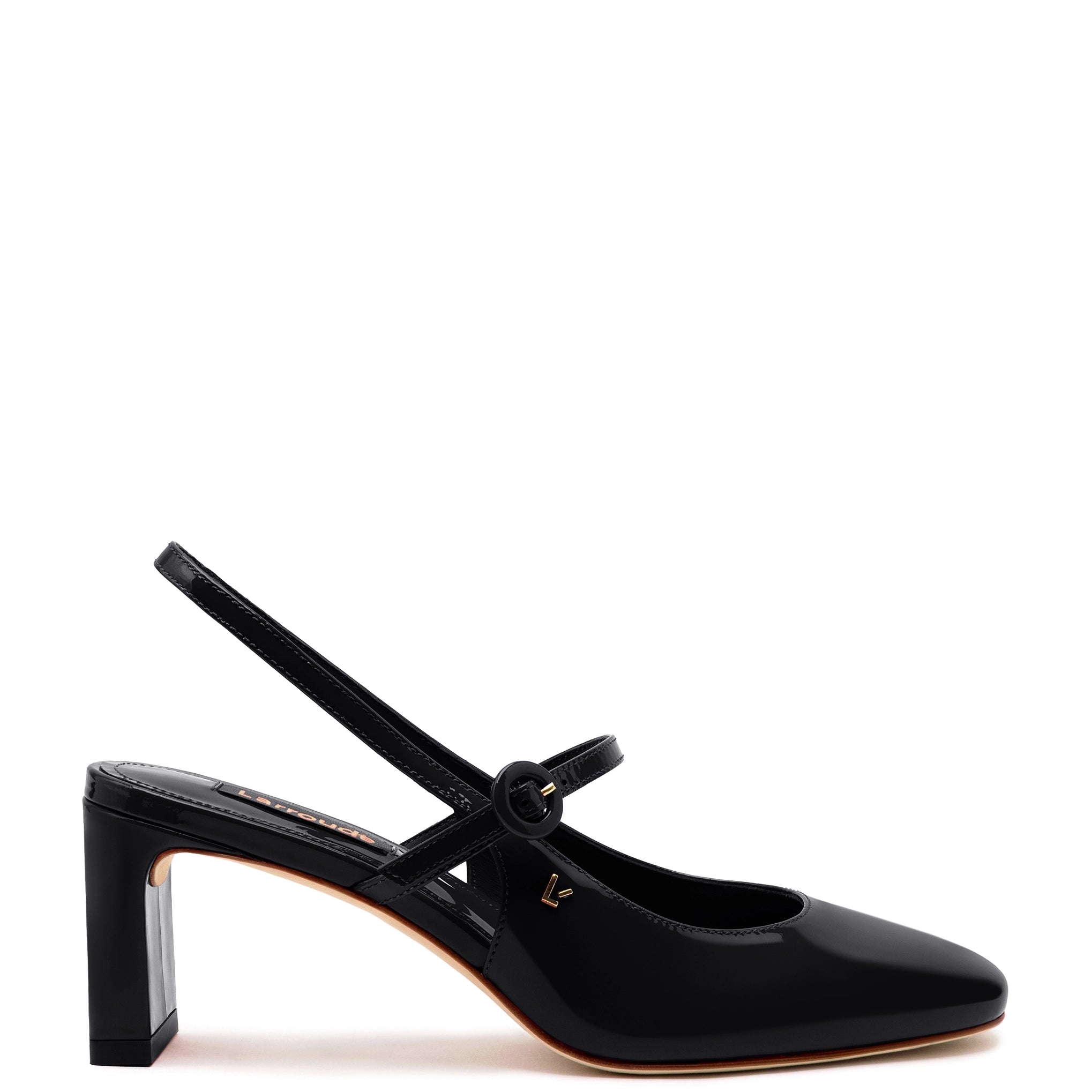 Slip-Resistant Footwear Promotion Georgina Pump In Black Patent Leather