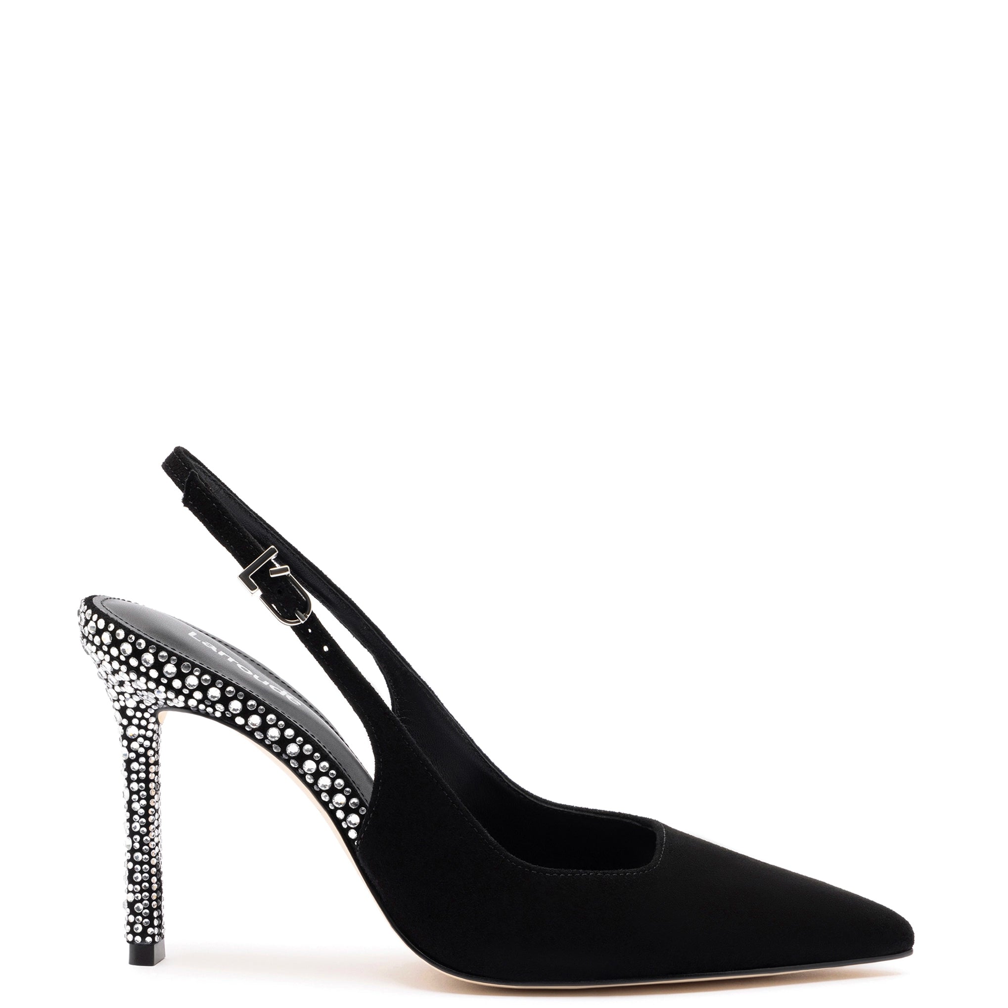 Premium Footwear Sale Kaitlan Crystal Pump In Black Suede