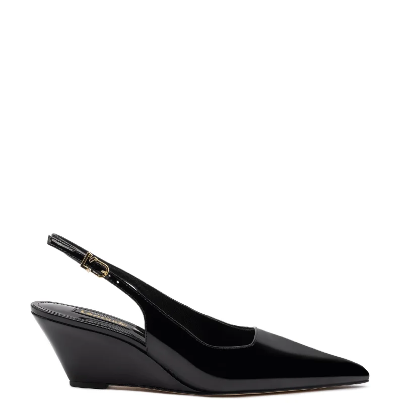 Statement Footwear Discount Loulou Pump In Black Patent Leather