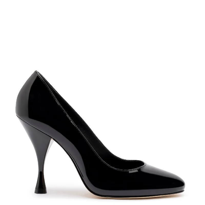All-Day Comfort Shoes Michelle Pump In Black Patent Leather
