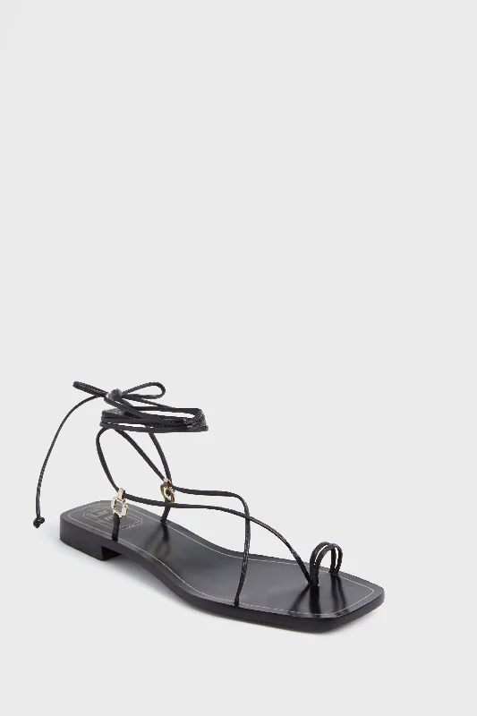 Street Style Discounts Black Portofino Flat Sandals