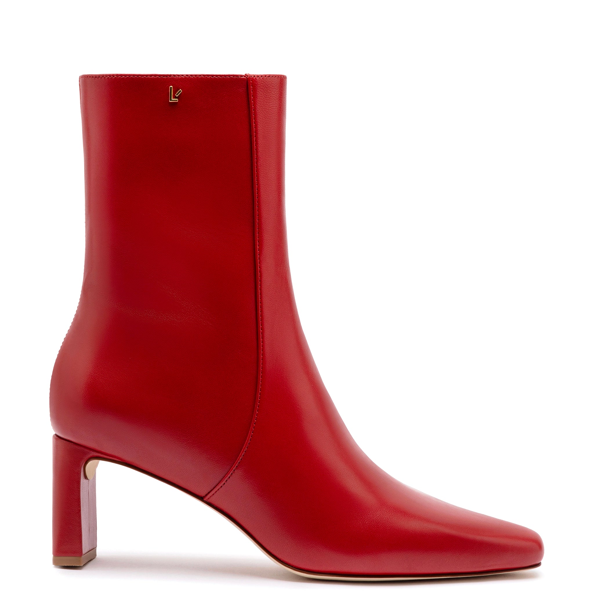 Women's Waterproof Shoes Alexis Bootie In Blood Red Leather
