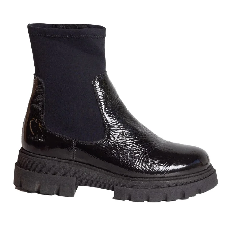 Discount Price Bos and Co Women's Five Black Patent Waterproof
