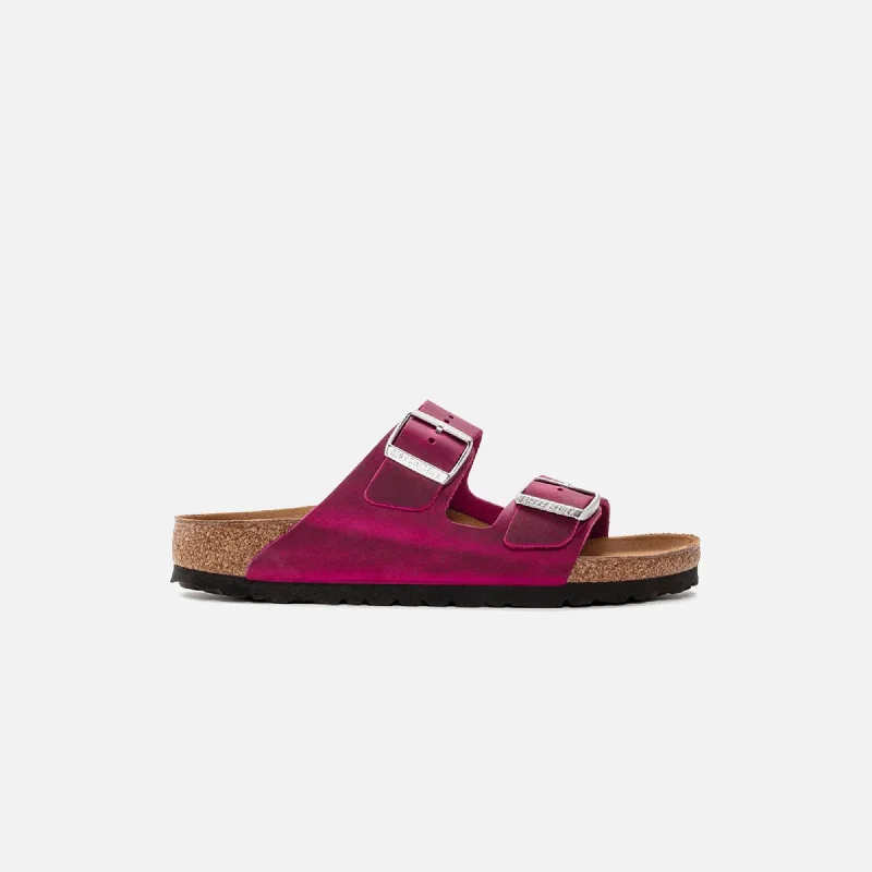 Modern Casual Shoes Birkenstock Arizona Oiled Leather - Festival Fuchsia