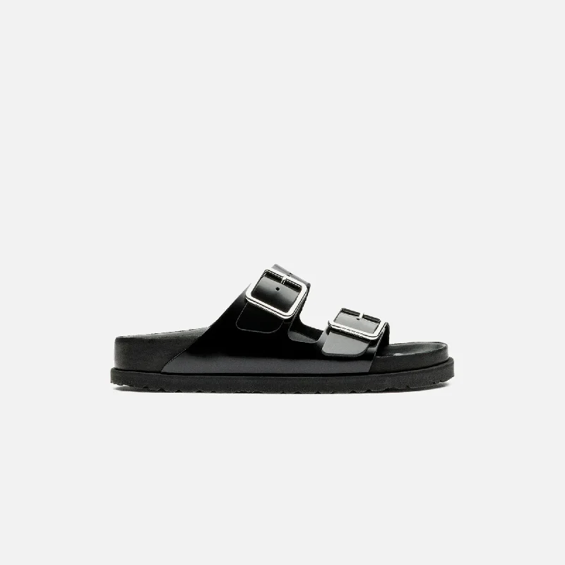 Women's Durable Footwear Birkenstock WMNS 1774 Arizona Shiny Leather - Black