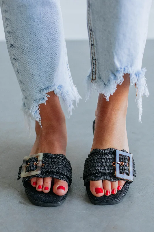Contemporary Casual Footwear Brand New Attitude Sandals - Black