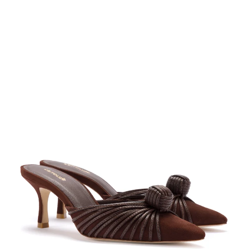 Classic Casual Shoes Sale Mini Valerie Pump In Brown Suede