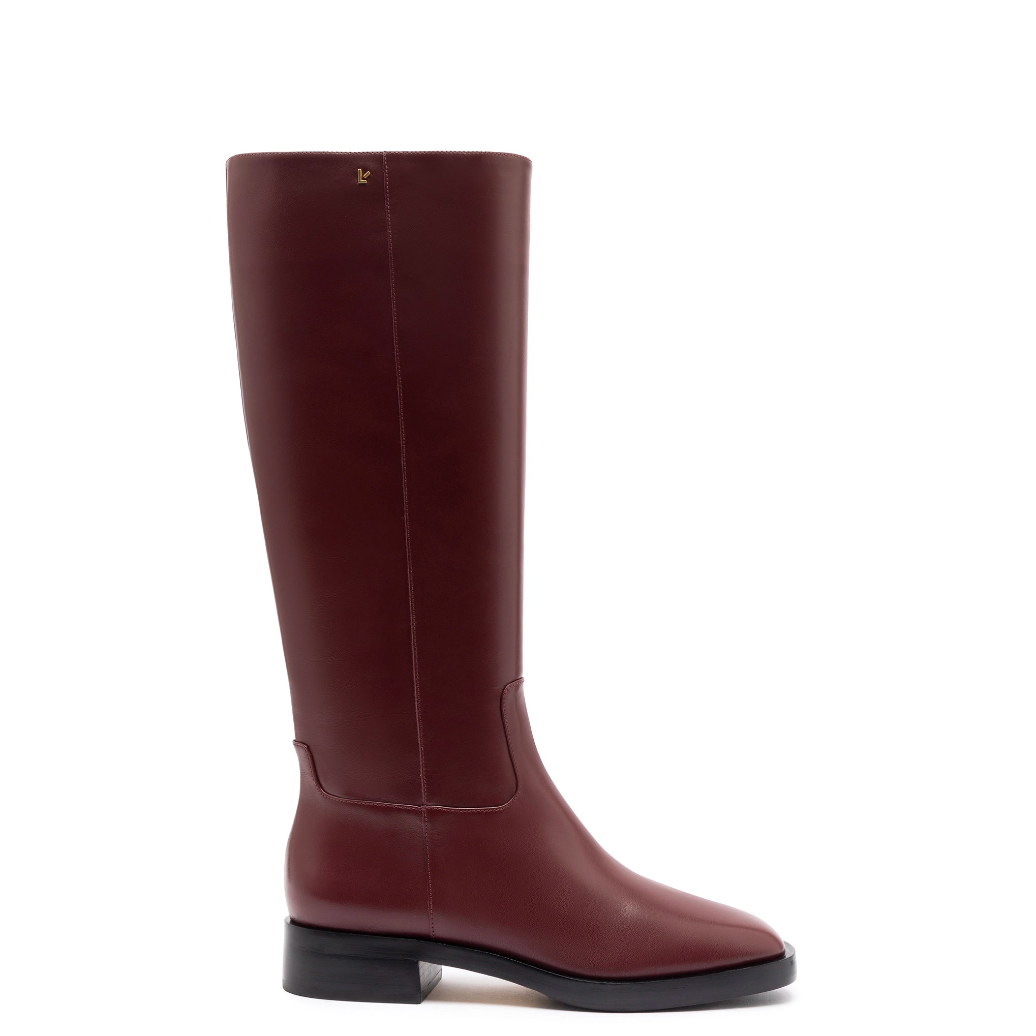Women's Flats Sale Anne Boot In Burgundy Leather