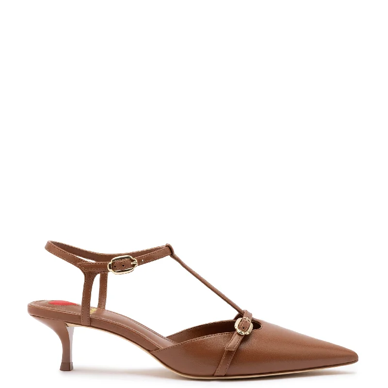 Women's Fashion-Forward Flats Grace Pump In Caramel Leather