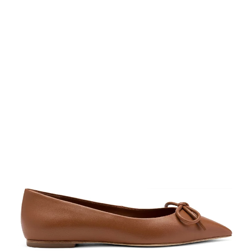 Comfortable Trendy Shoes Lee Flat In Caramel Leather