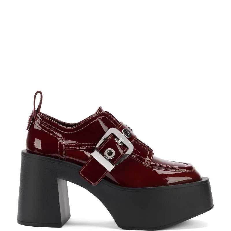 Budget Saver Stewart Platform Oxford In Carmin Patent Leather