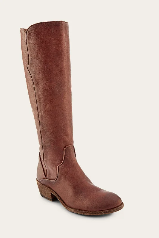 Women's Non-Slip Flats Carson Piping Tall Wide Calf