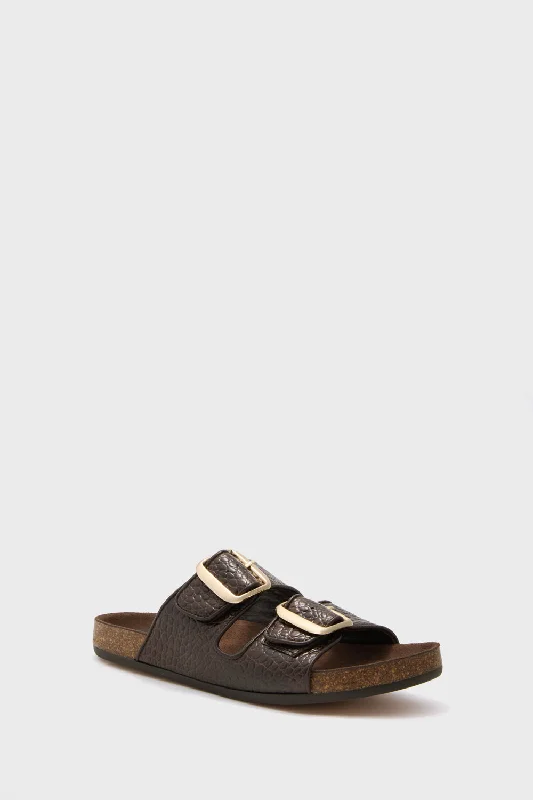 Elevated Casual Discounts Chocolate Faro Slides