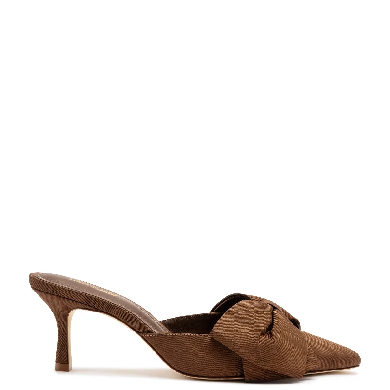 Comfortable Dressy Flats Offers Mini Elle Pump In Cinnamon Fabric