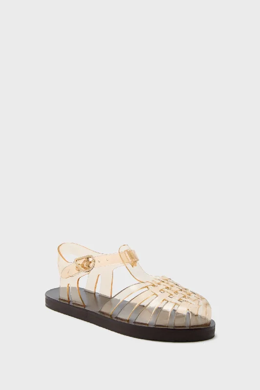 Exclusive Fashion Deals Clear Caramel Homeria Jelly Sandals